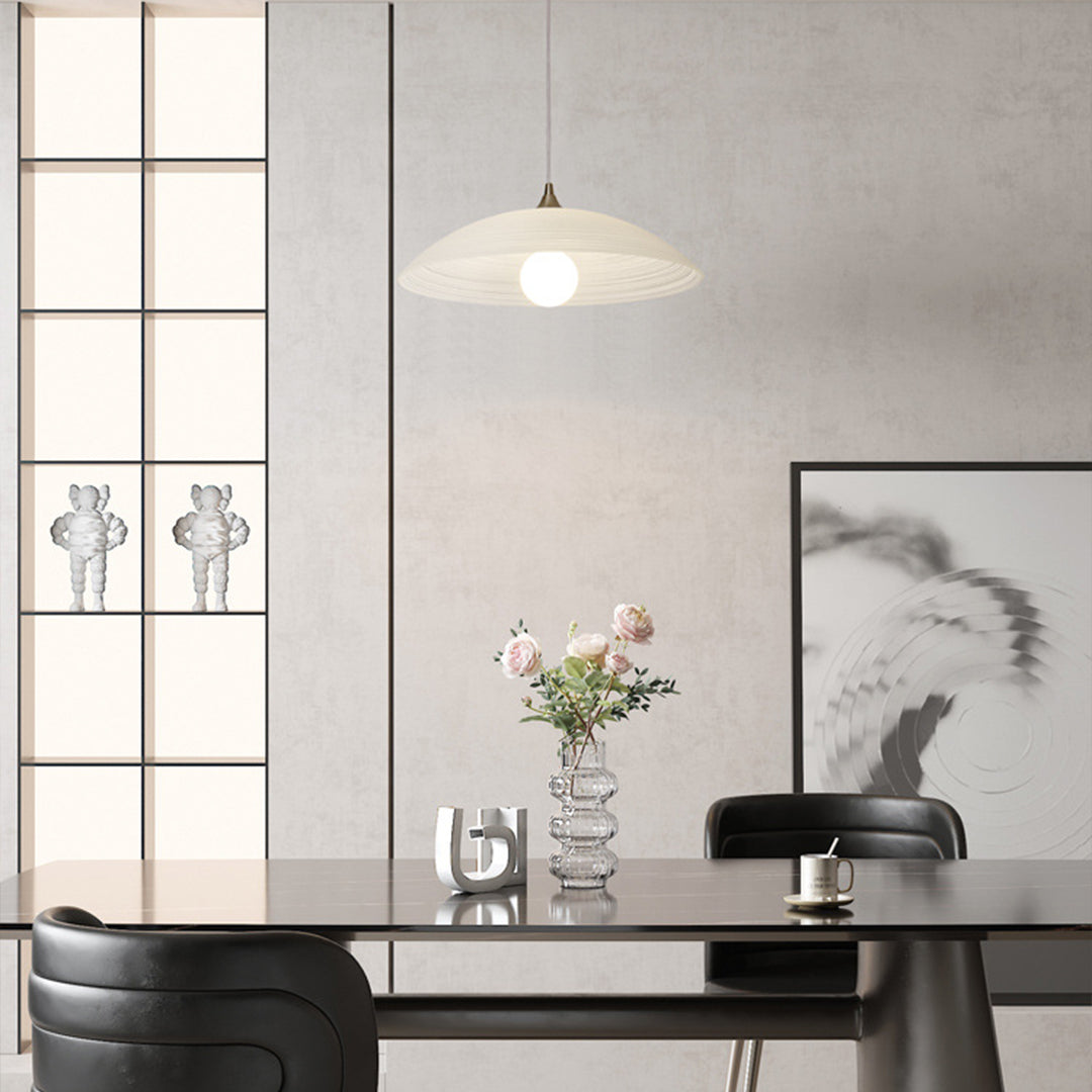 Japanese Style Pendant Lighting Retro Water Pattern Glass Light