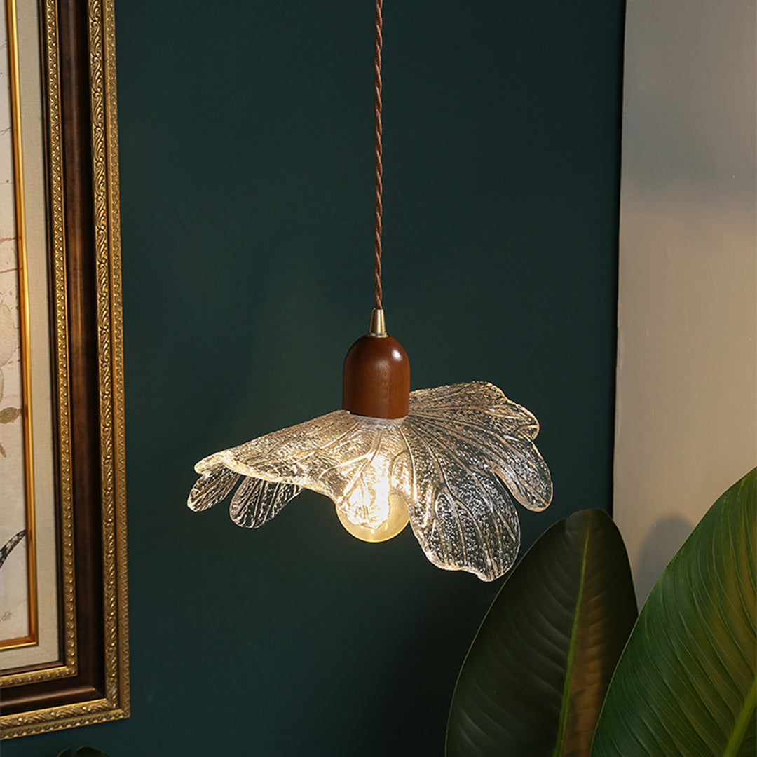 Lotus Light Pendant Japanese Retro Leaf Small Pendant Light Fixtures