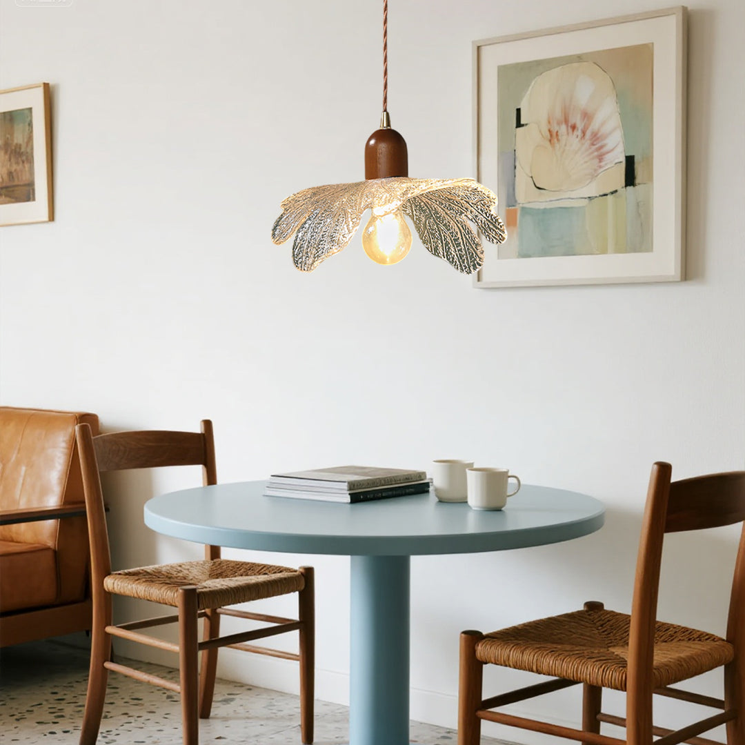 Lotus Light Pendant Japanese Retro Leaf Small Pendant Light Fixtures