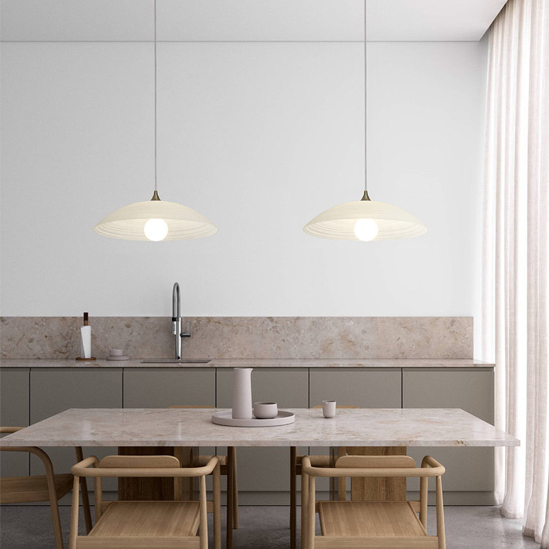 Japanese Style Pendant Lighting Retro Water Pattern Glass Light