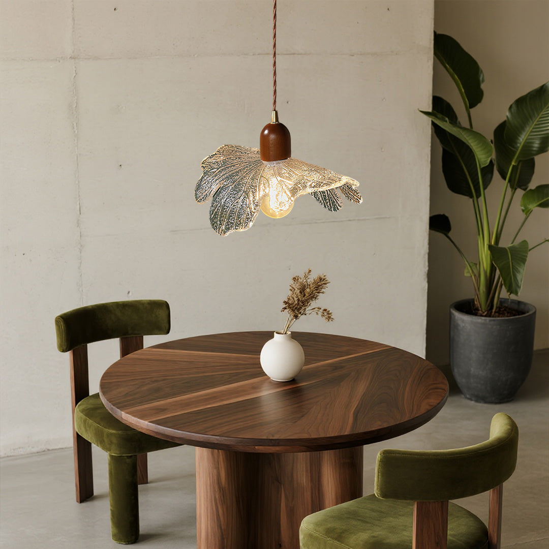 Lotus Light Pendant Japanese Retro Leaf Small Pendant Light Fixtures