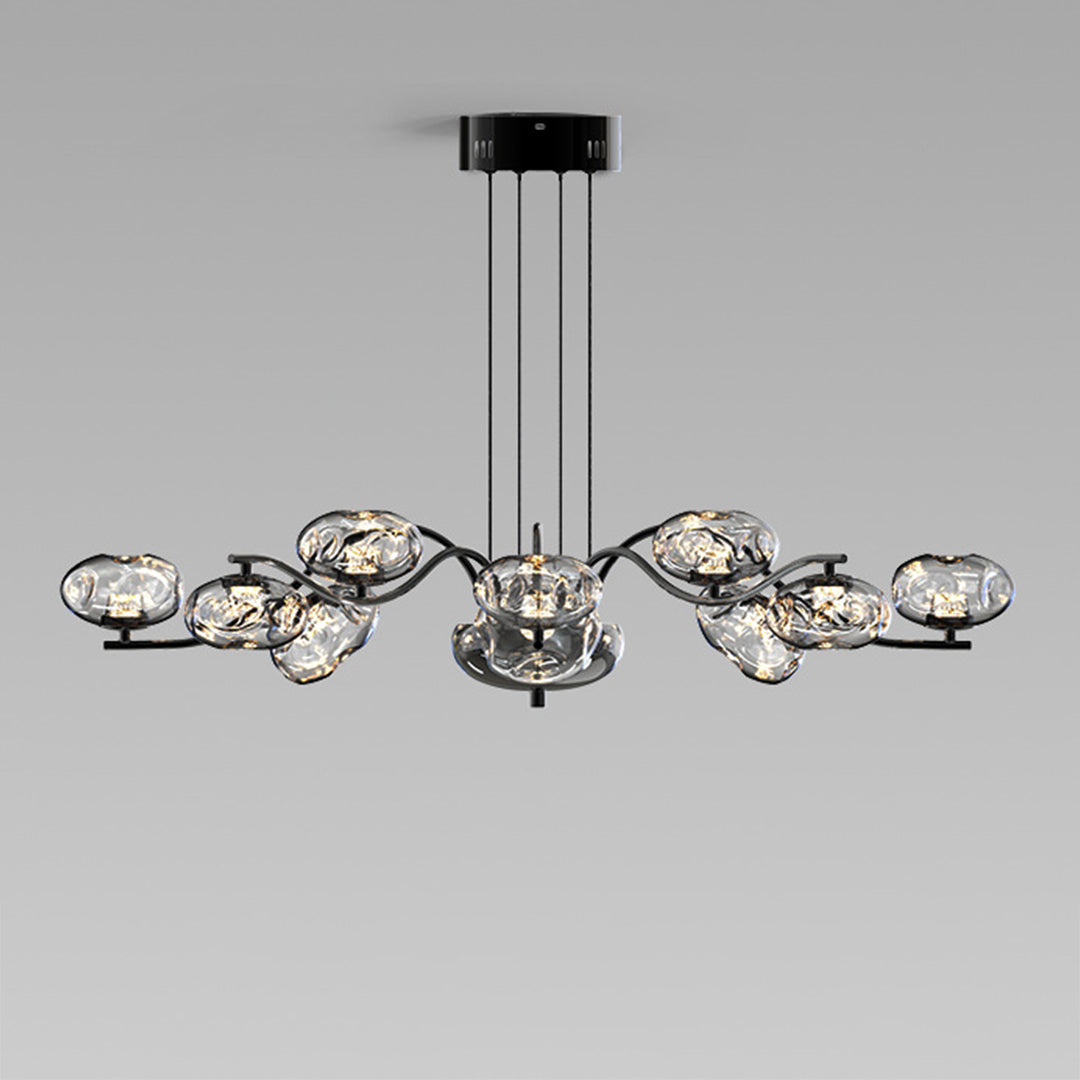 Modern LED Chandelier Full Spectrum Magic Bean Glass Light Design