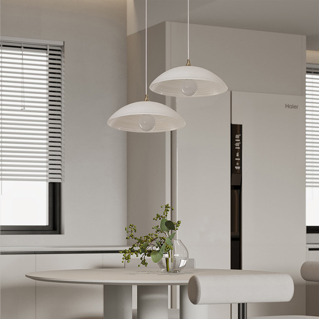 Japanese Style Pendant Lighting Retro Water Pattern Glass Light