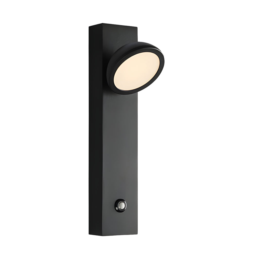 Accent wall lamp front view highlighting compact modern design.