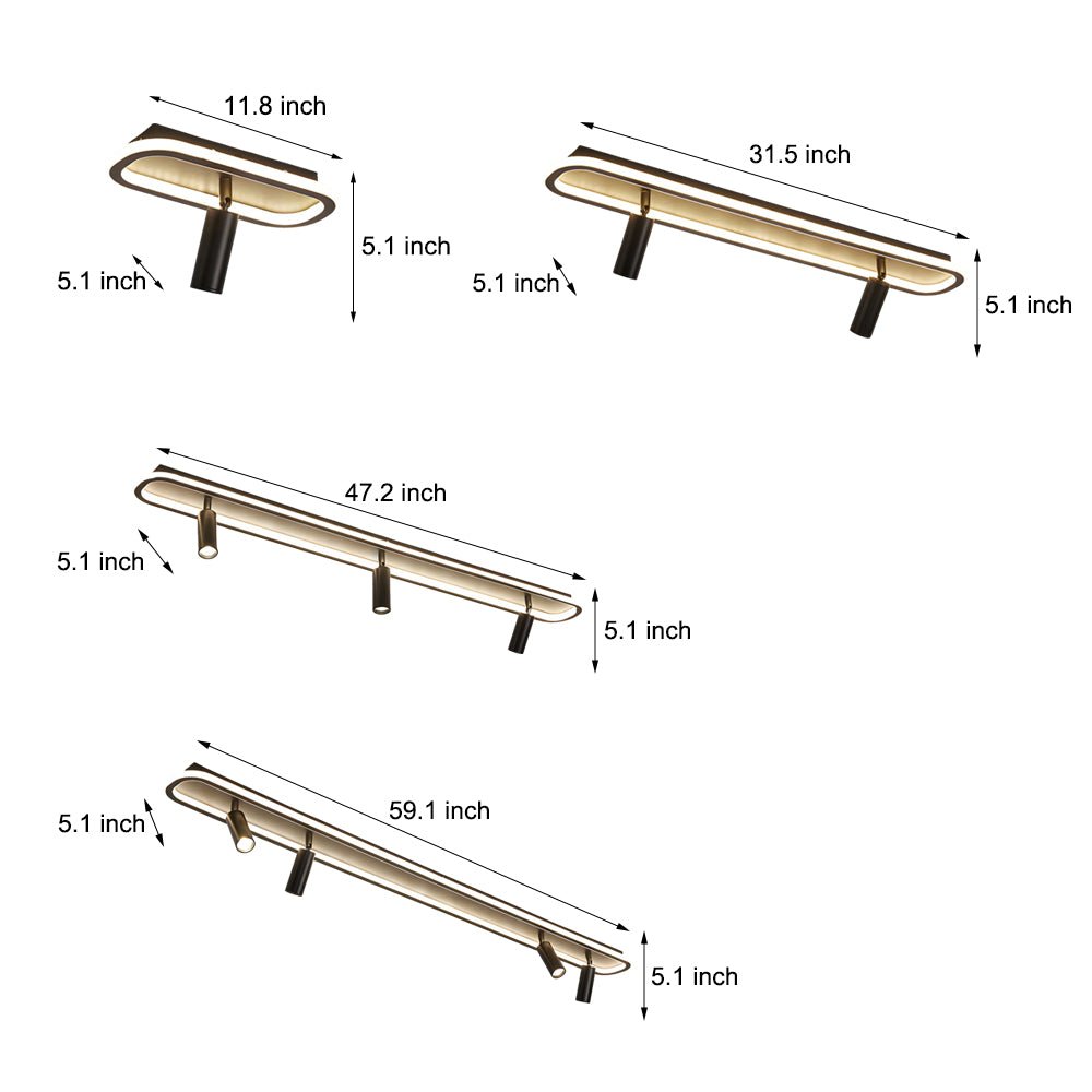 Elegant gold adjustable LED ceiling spotlight, perfect for stylish interiors where adjustable lighting is essential.