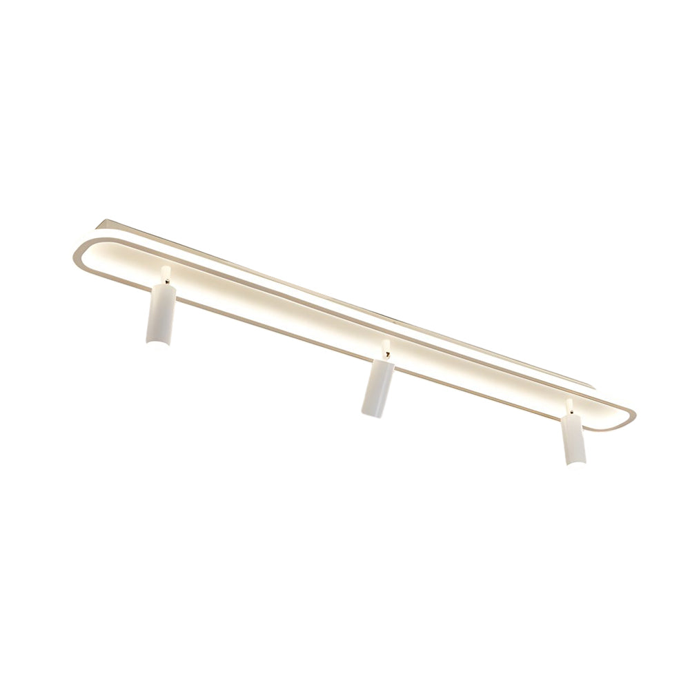 Sleek black adjustable LED ceiling spotlight, perfect for highlighting key spaces with precision and style.
