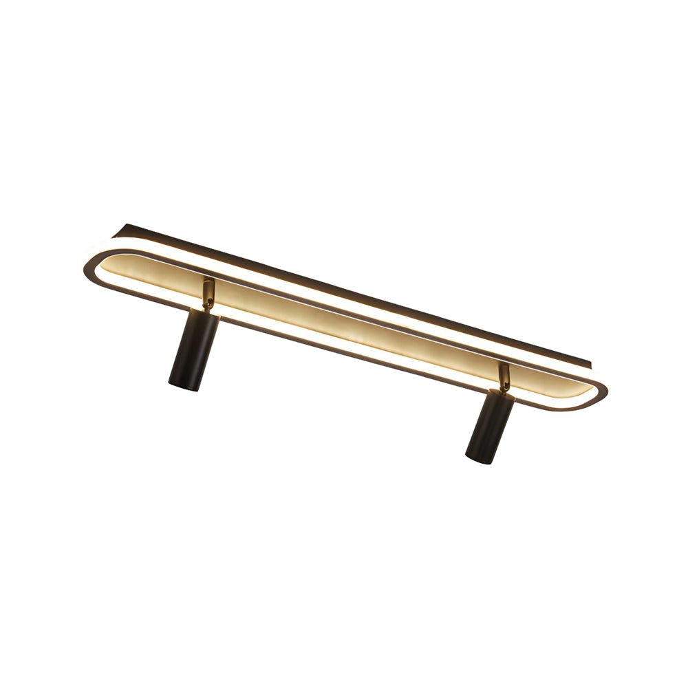 Modern white adjustable LED ceiling spotlight, ideal for minimalist spaces requiring focused, efficient lighting.