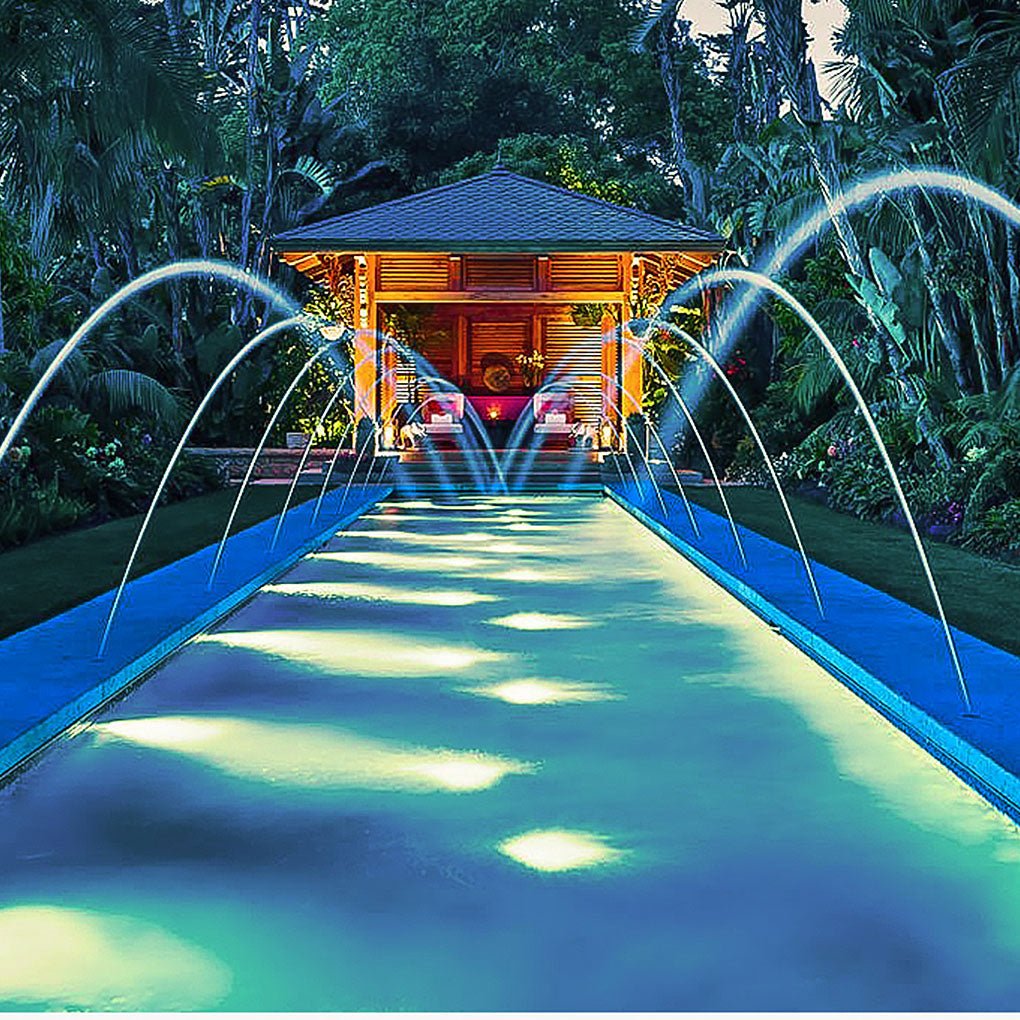Adjustable LED Underwater Pool Light Durable Landscape Lighting for Outdoor Pools