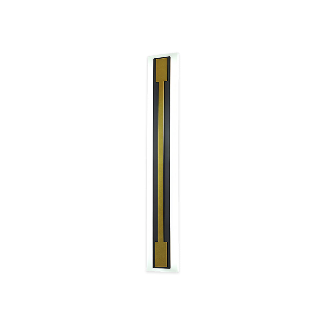 Modern luxury chandeliers style outdoor light fixtures sconces in antique brass with vertical LED