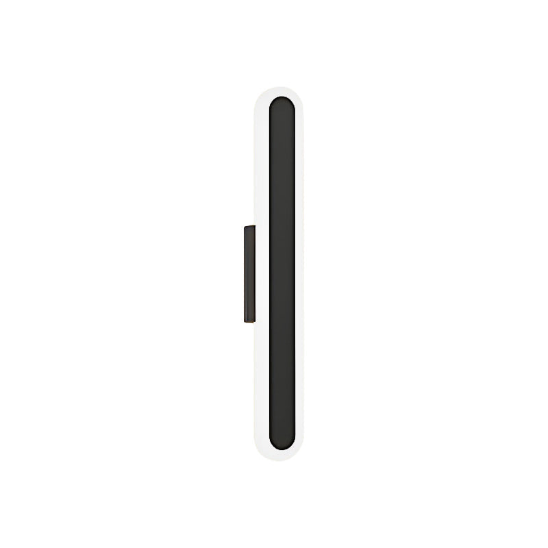 Bar wall light with a black finish, showcasing its minimalist and modern aesthetic.