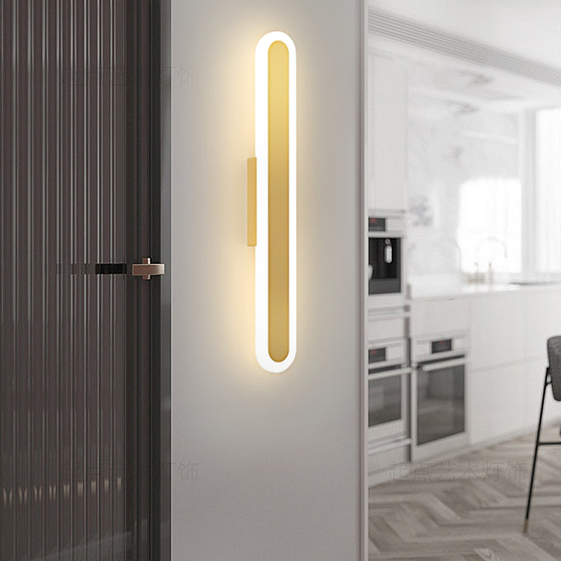 Bar wall light with a close-up view, showcasing its sleek and modern design.