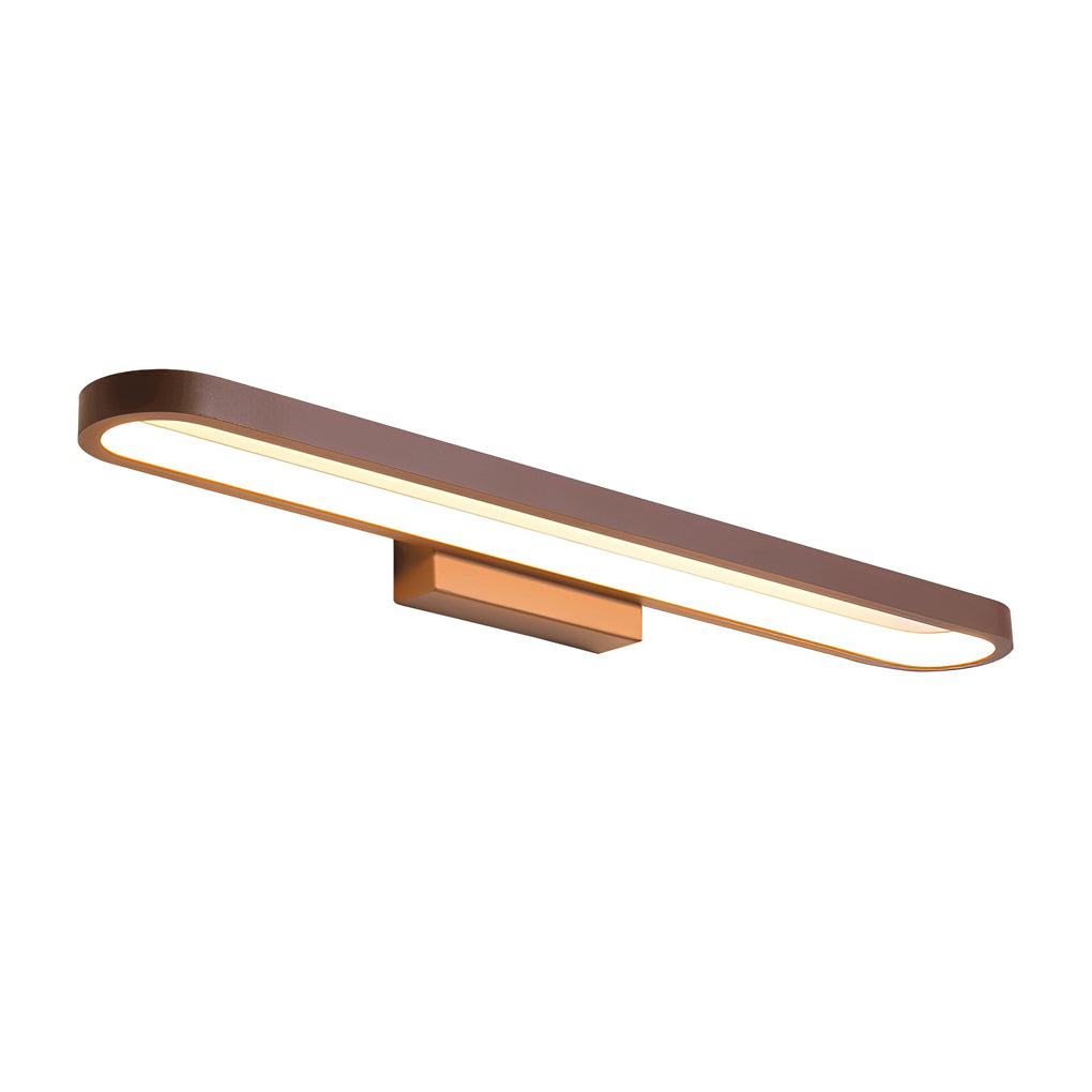 Single bathroom vanity bar light shown on white background highlighting modern finish