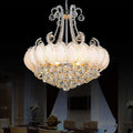 8 - light Modern Gold/Silver Vintage Crystal Chandeliers For Living Room