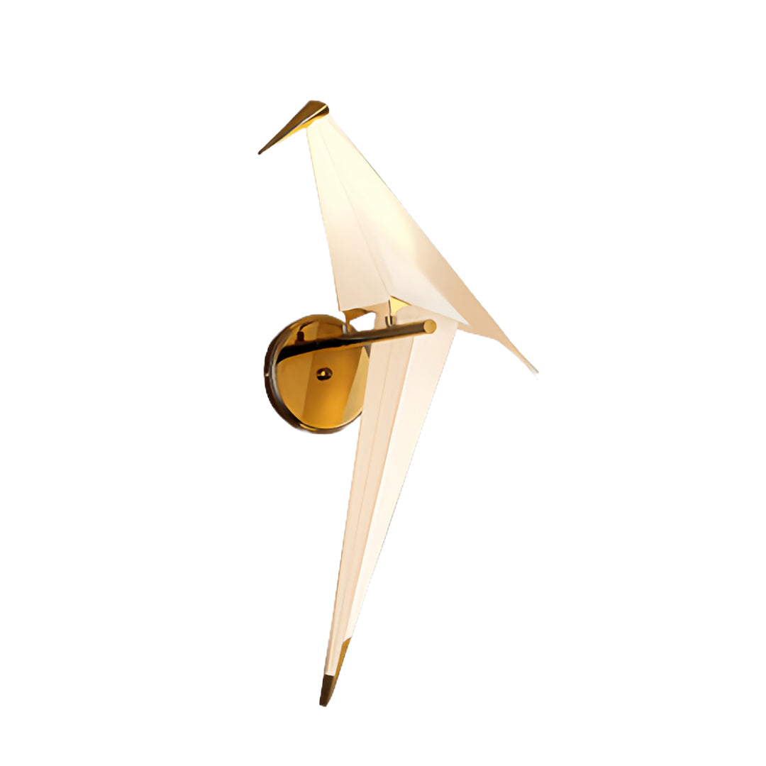 Bird wall light in a wall-mounted version, displayed against a white background.