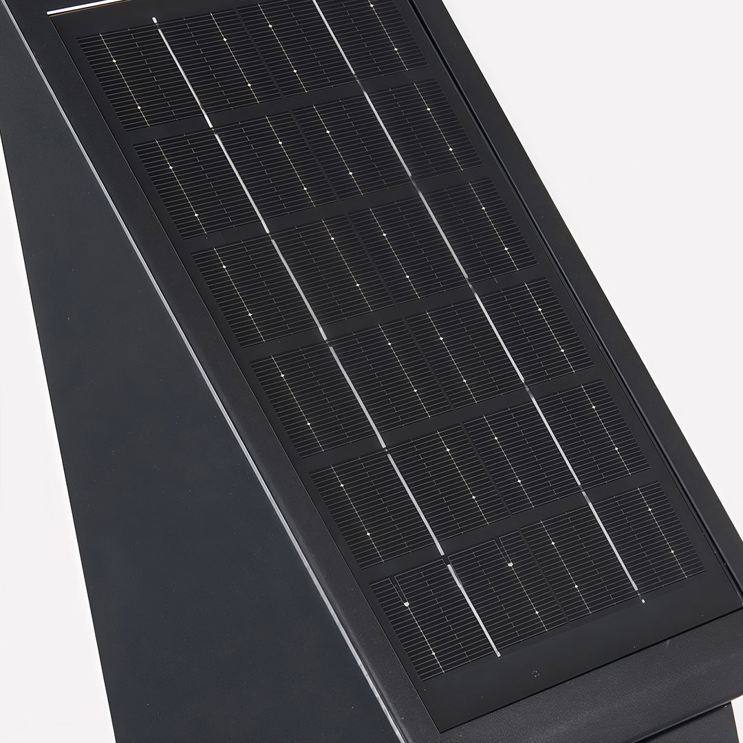 Stylish black outdoor lighting sconce offers durable, waterproof performance and bright solar-powered illumination for any exterior.