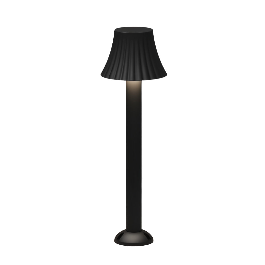 Pair of black outdoor path lights shown in a clean product layout against a white background.