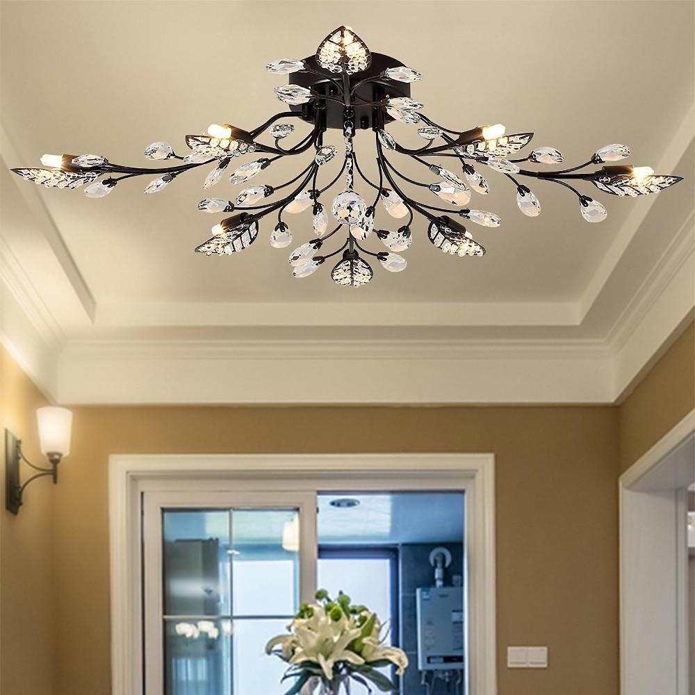 Contemporary branch chandelier modern style featuring multiple branching arms and soft glow