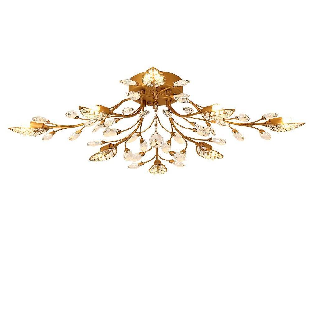 Contemporary branch chandelier modern style featuring multiple branching arms and soft glow