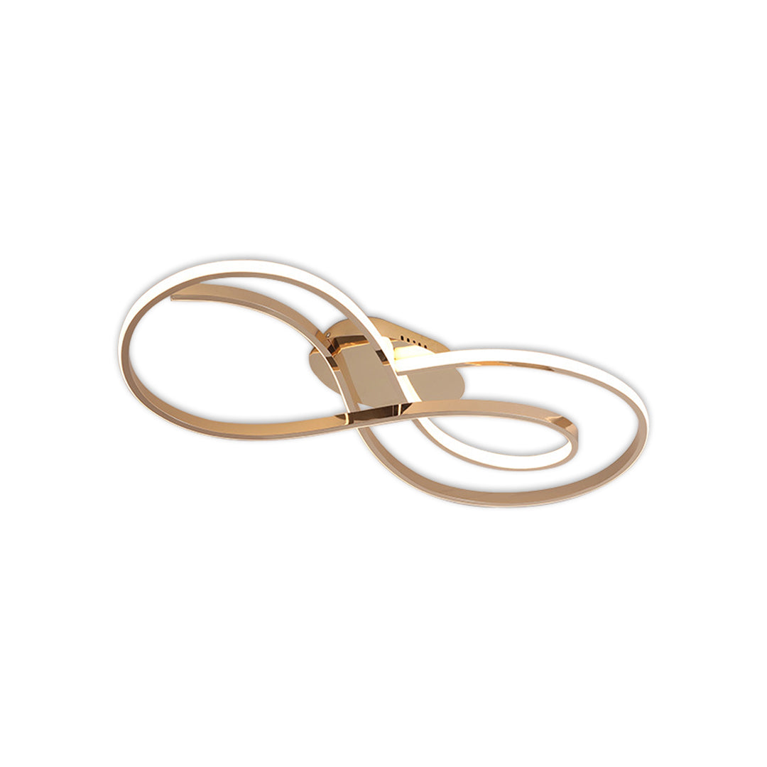 Modern luxury chandeliers inspired art deco ceiling light with brass infinity configuration