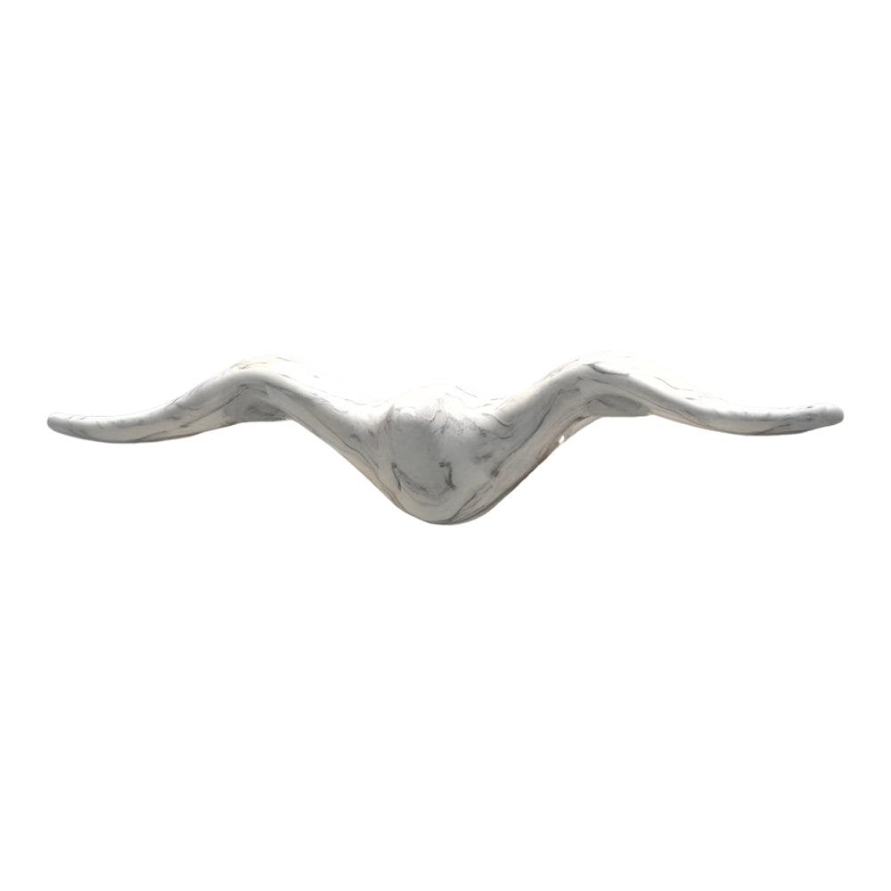 Brushed metal two light outdoor wall sconce with elegant curved form on neutral background