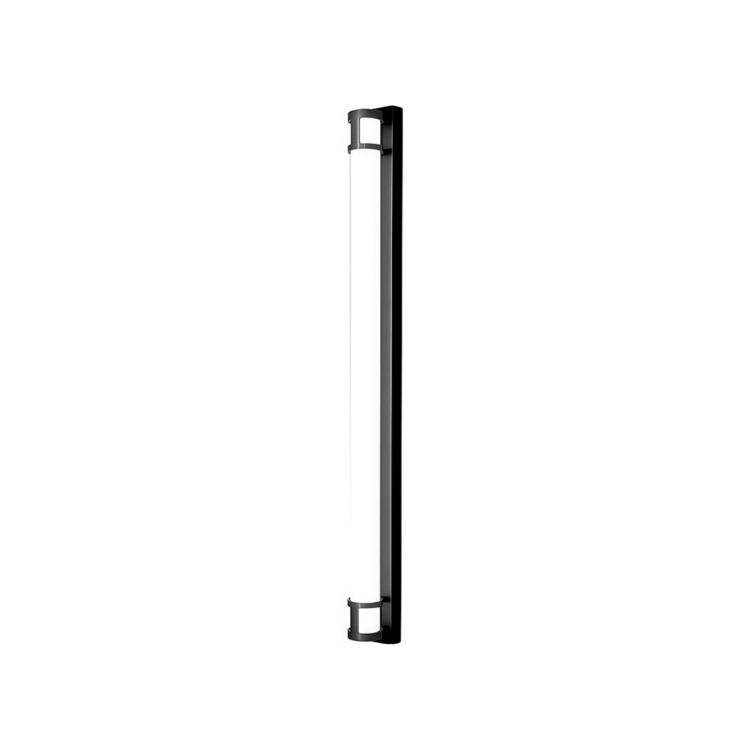 Outdoor led wall sconce lighting with charcoal finish and integrated LED strip
