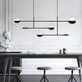 Chic Modern Adjustable Color Temperature LED Iron Linear Pendant Lamp