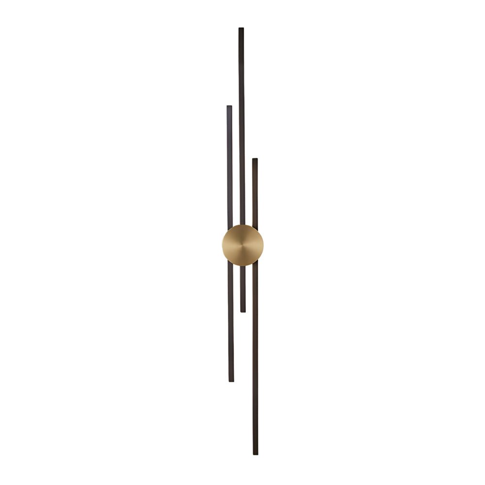 Chic modern linear wall sconce with minimalist design, perfect for illuminating entryways, hallways, or living areas.