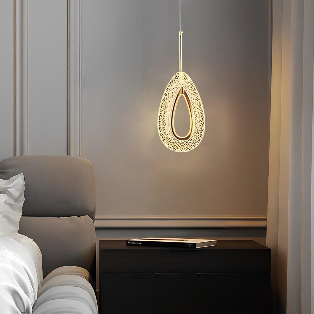 Circle Water Drop Minimalist Three Step Dimming LED Modern Pendant Lights