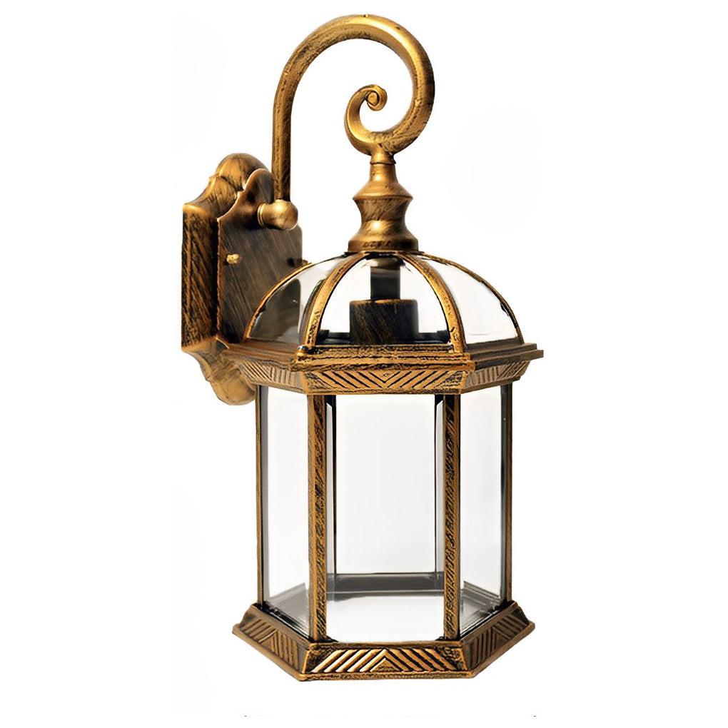 Classic outdoor wall lanterns in black and bronze for versatile outdoor use.