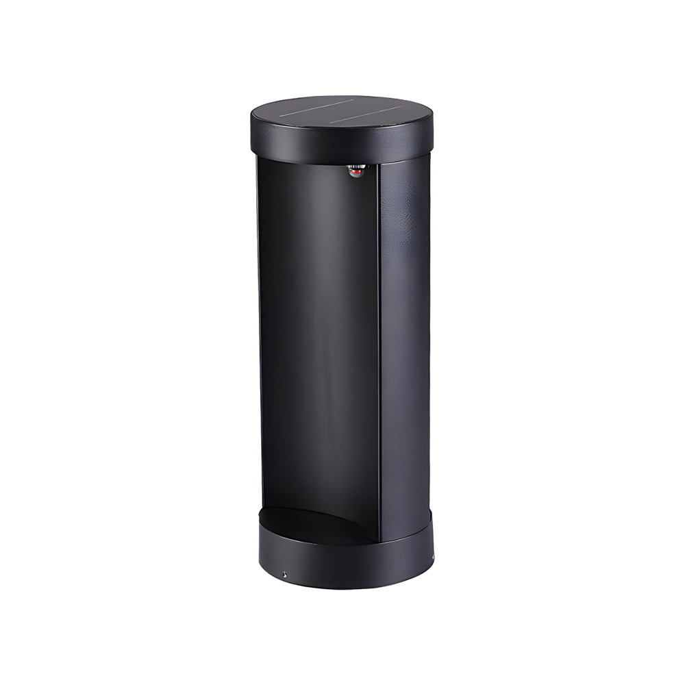 Commercial LED bollard lights enhancing a modern garden with soft illumination.