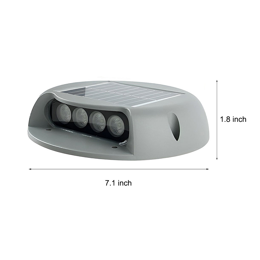 LED deck pathway lighting with dimensions 7.1x1.8 inches, showcasing compact and sleek design for outdoor steps