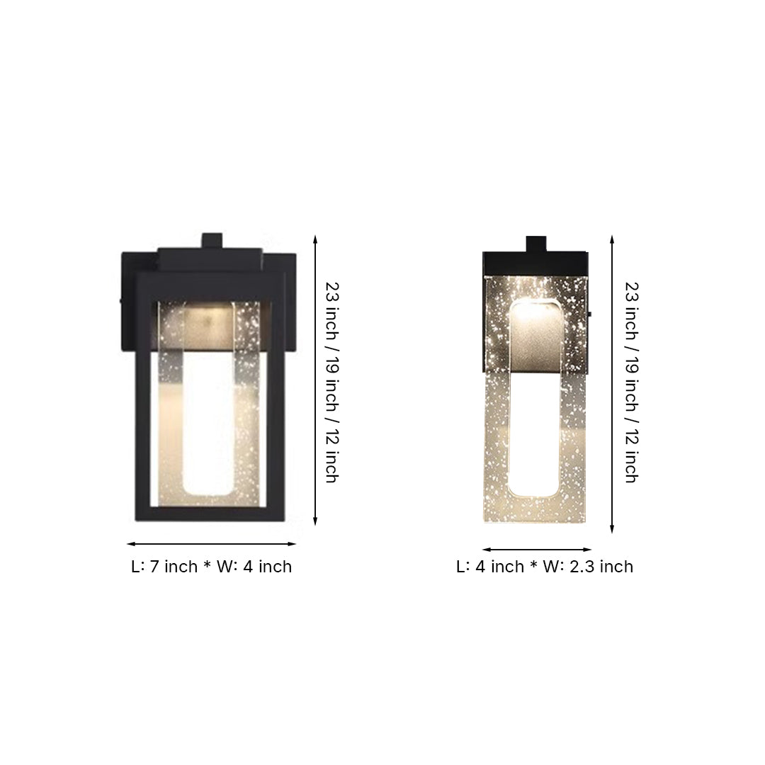 Contemporary outdoor lighting installation on modern residential building facade
