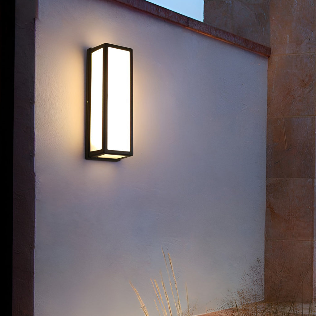 Vertical contemporary outdoor wall light design