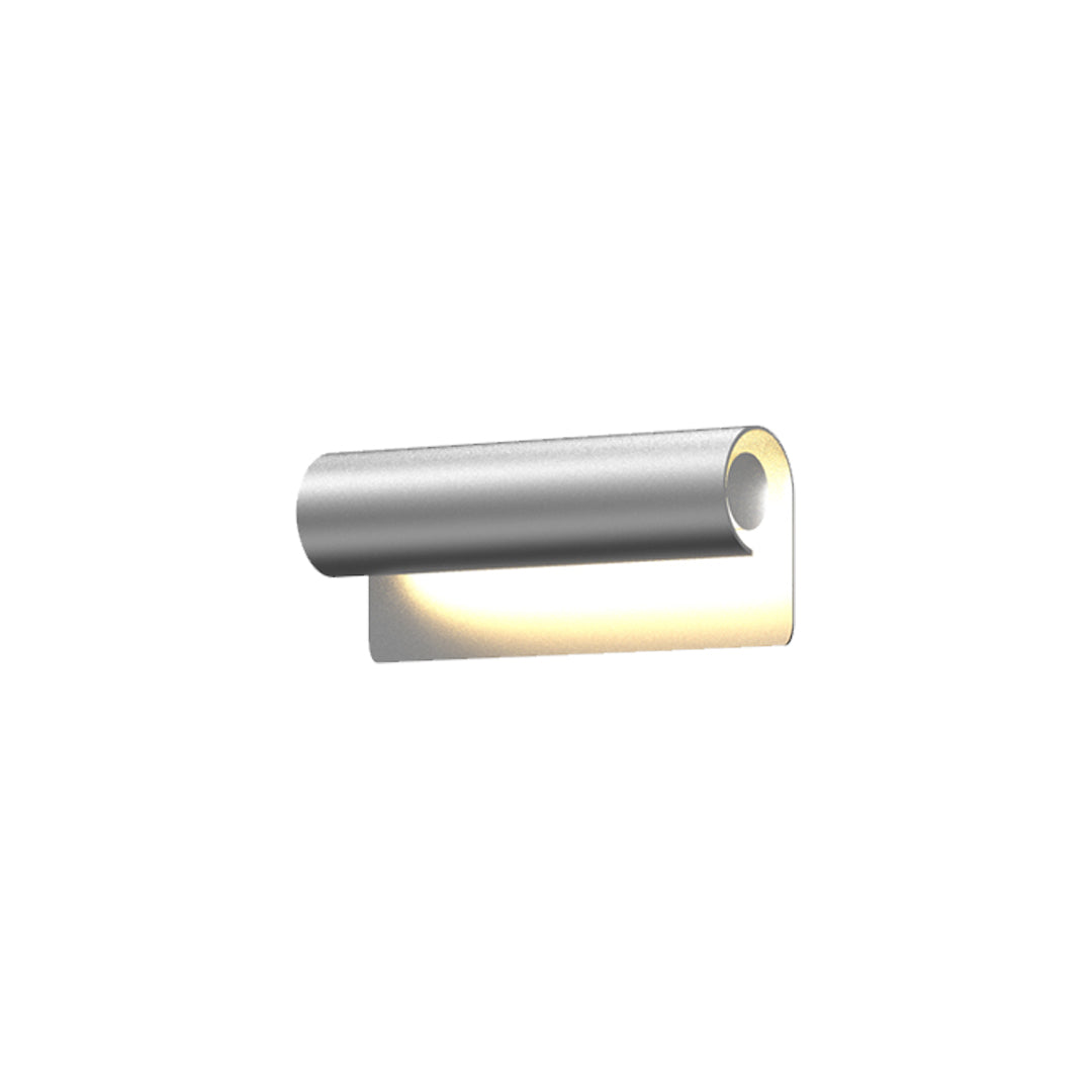 Contemporary outdoor wall lighting copper outdoor sconce in sleek silver finish with minimalist horizontal design