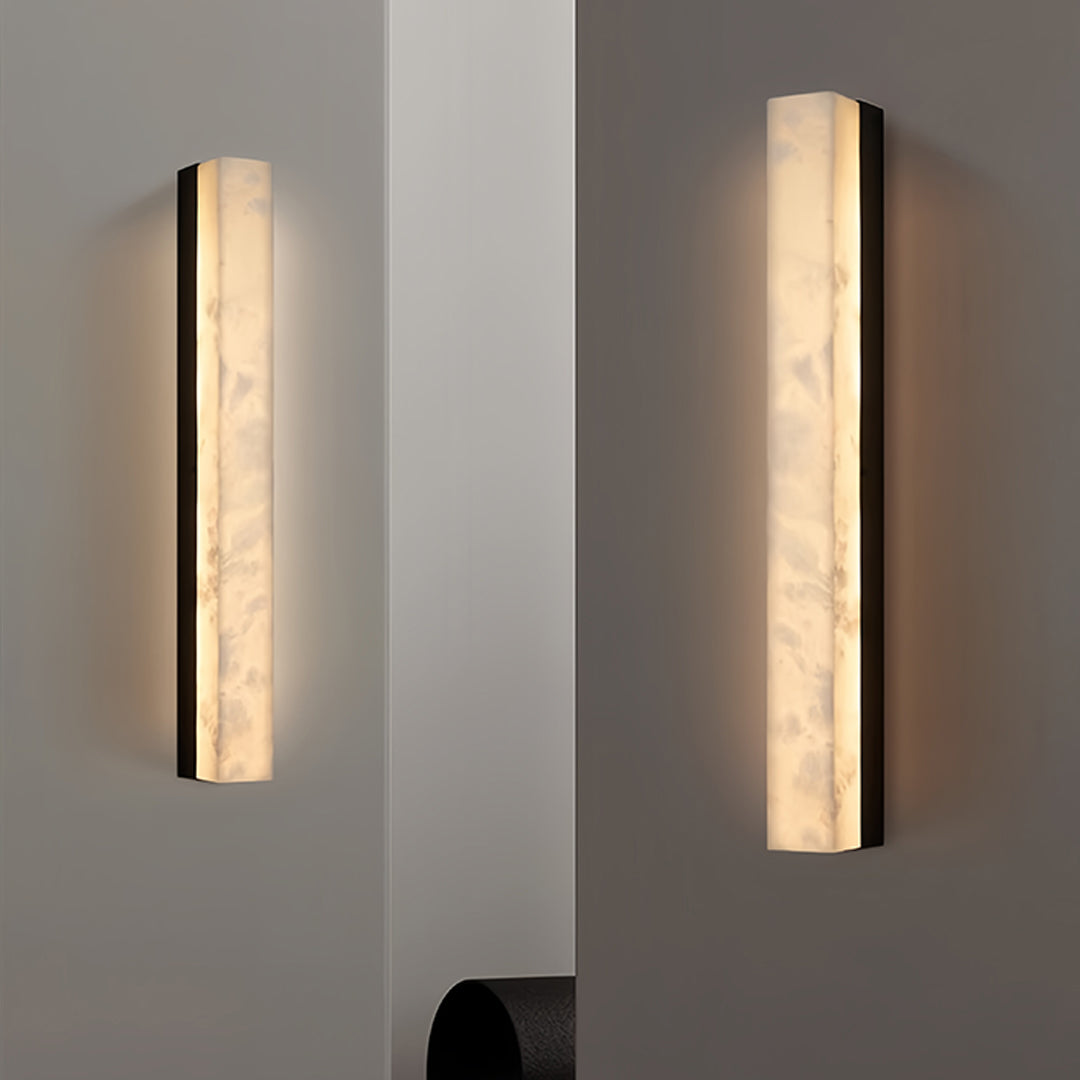 Copper sconce indoor fixture in elegant bedroom setting with sophisticated ambient lighting