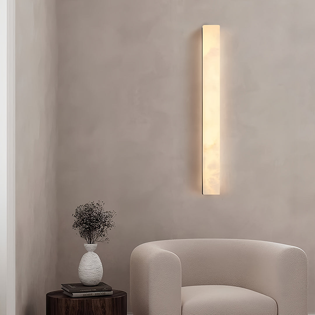 Close-up view of copper sconce indoor construction showing premium wood craftsmanship and finish