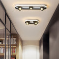 Modern corridor ceiling light installed in a hallway interior