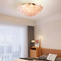 The Glass Semi Flush Mount Ceiling Light brings a soft French Petal style to any room, offering a warm, elegant glow that transforms your home into a charming and timeless living space.