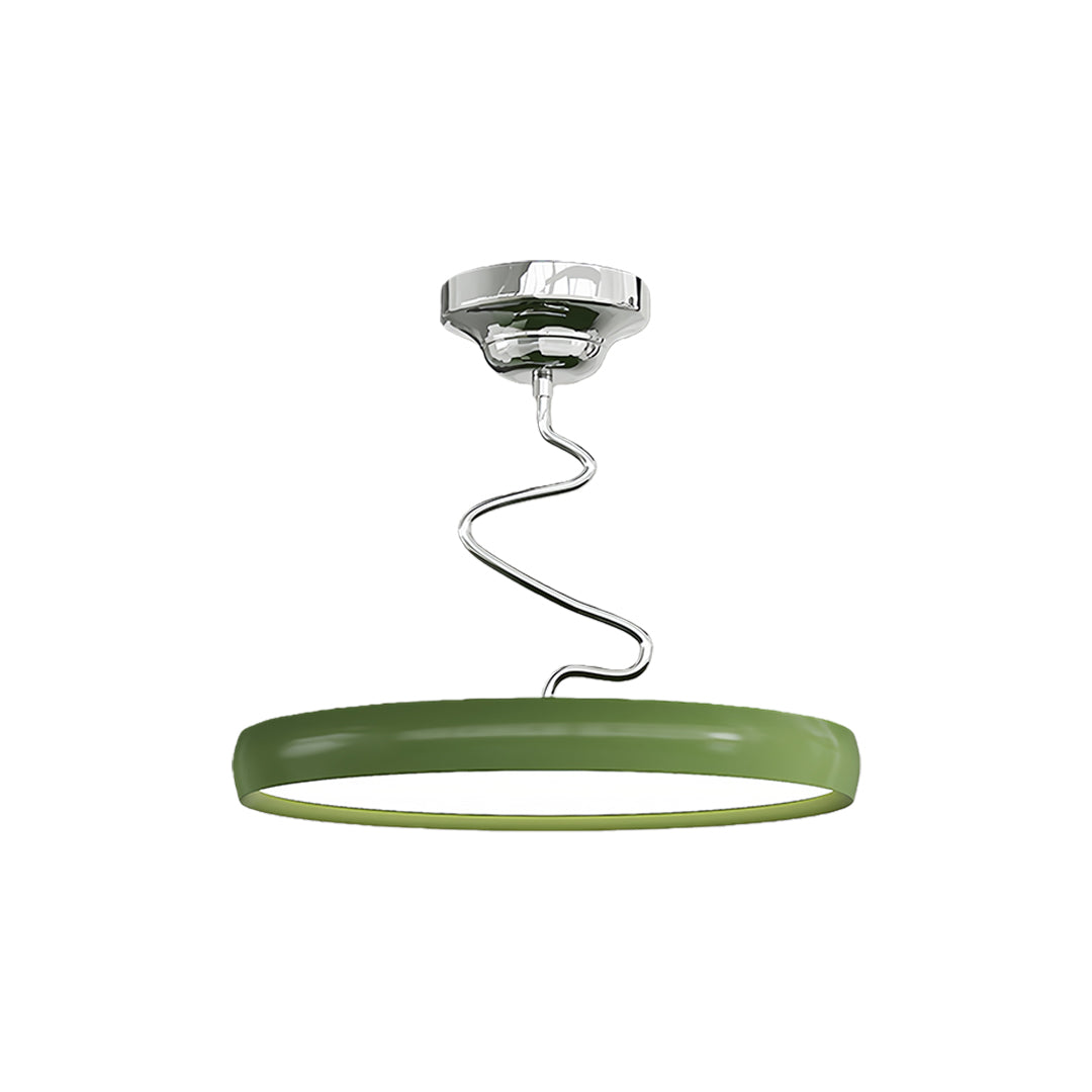 Elegant modern semi flush mount ceiling light showcasing chrome frame and round diffuser