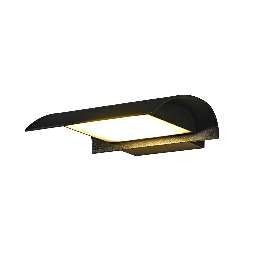 Exterior down wall lights isolated on white background showing compact modern fixture design.
