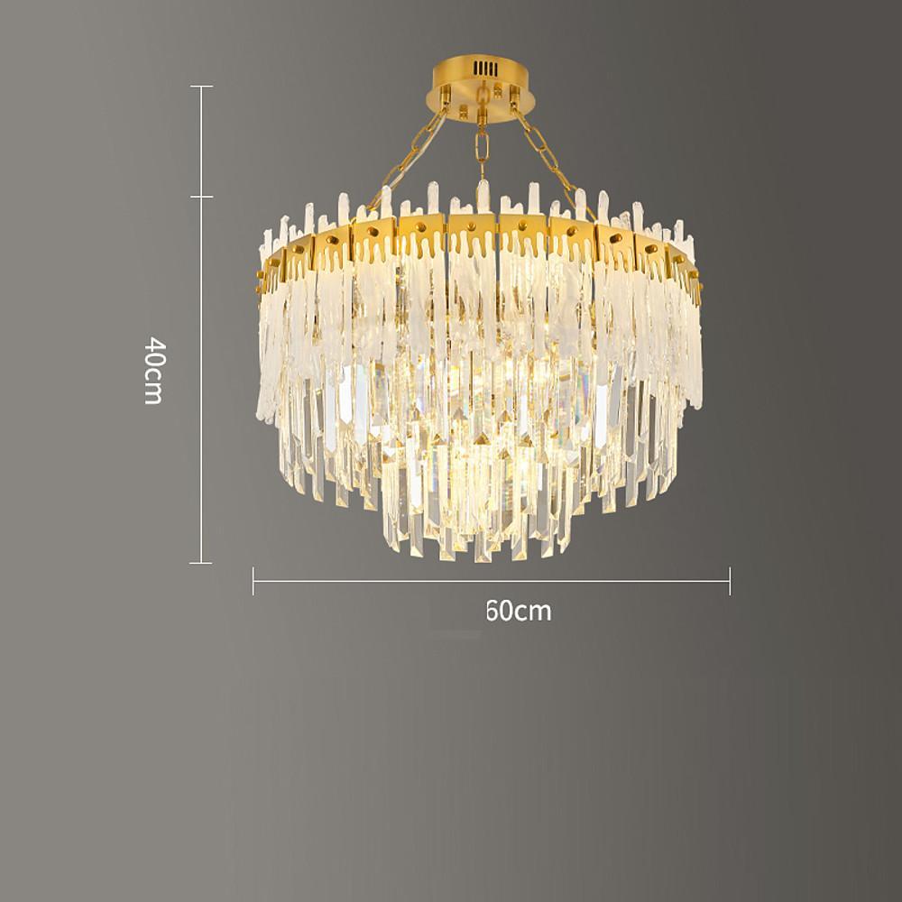 20'' LED 17 12 Bulbs 9-Light Unique Design Pendant Light Nordic Style LED Stainless Steel Crystal Pendant Lights