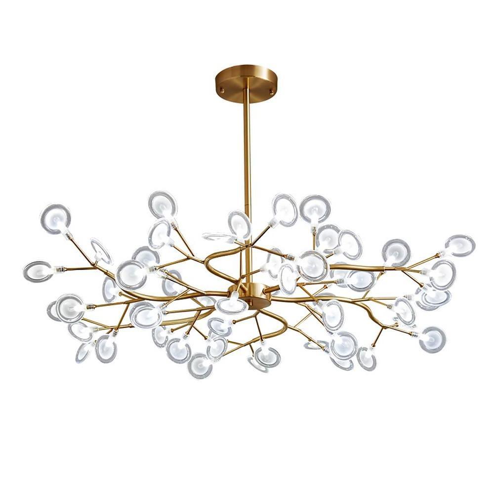 Firefly pendant light glass shade detail with frosted and transparent finish.
