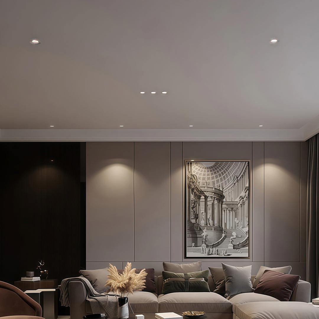Flush mount spotlights provide focused accent lighting to highlight features, enhance ambiance, and deliver a clean, modern look for any interior space.