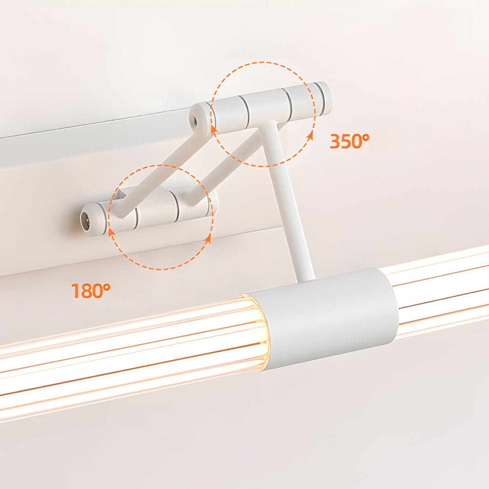 Foldable LED Vanity Light with Dual Adjustable Arms and 360 - Degree Lighting