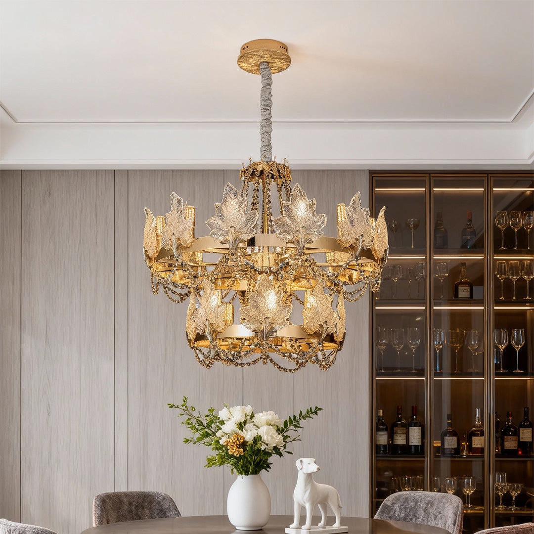 French chandelier luxury crystal ceiling light adds timeless elegance and brilliant sparkle to dining rooms, living spaces, and grand entryways.