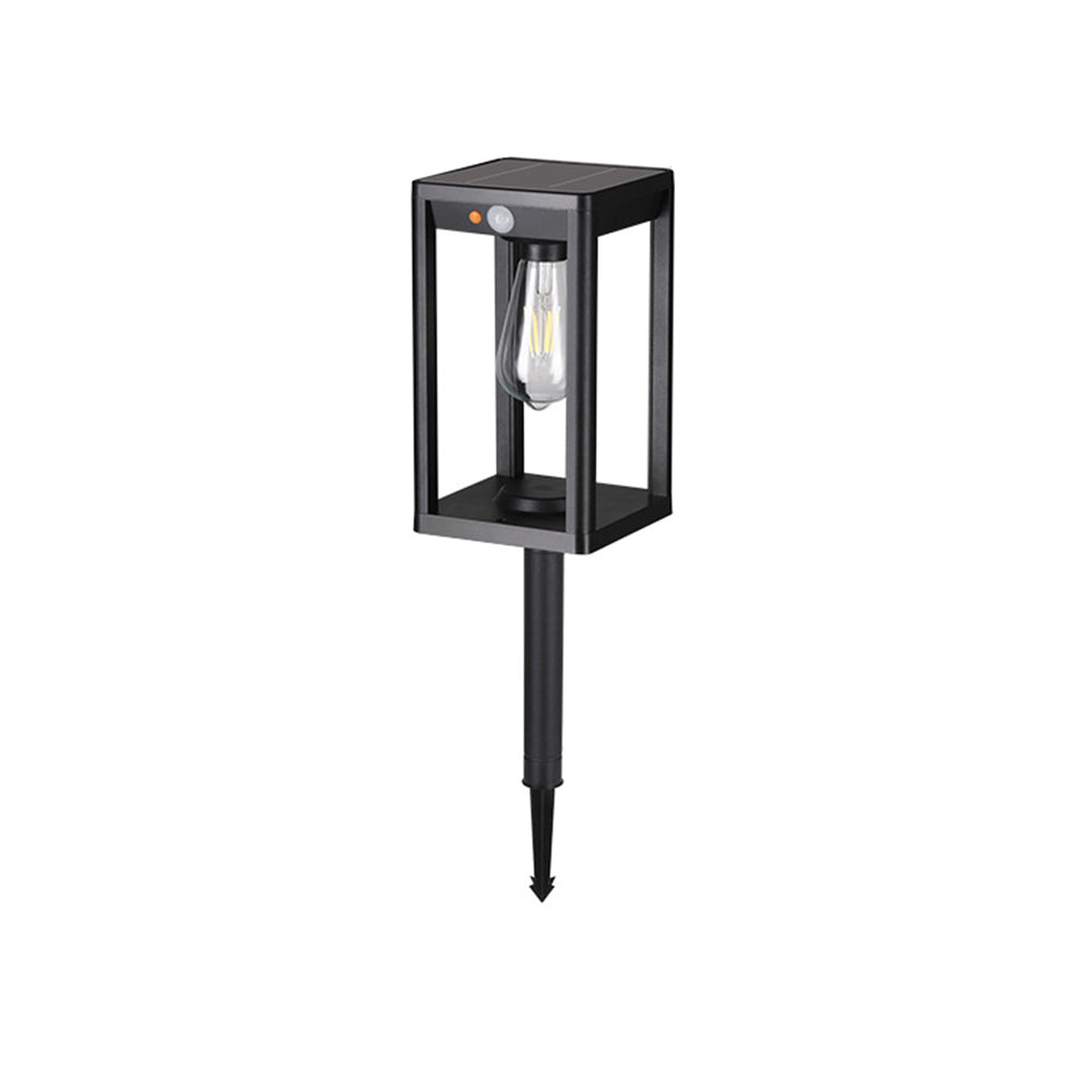 Technical specification chart showing dimensions and measurements for various garden stake light models