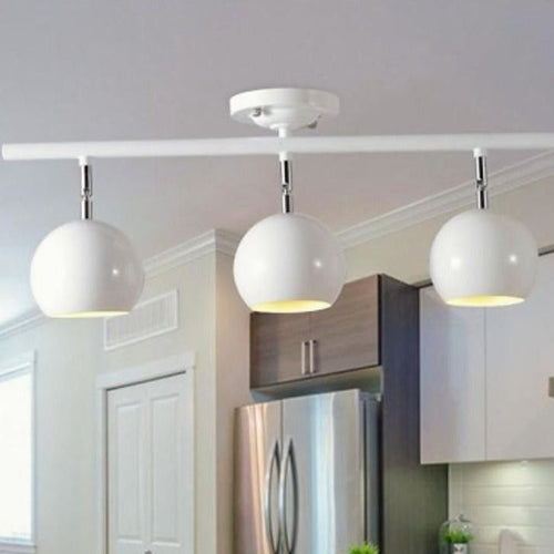 3 - Light Bowled Metal Semi Flush Mount Ceiling Light – Modern & Bright