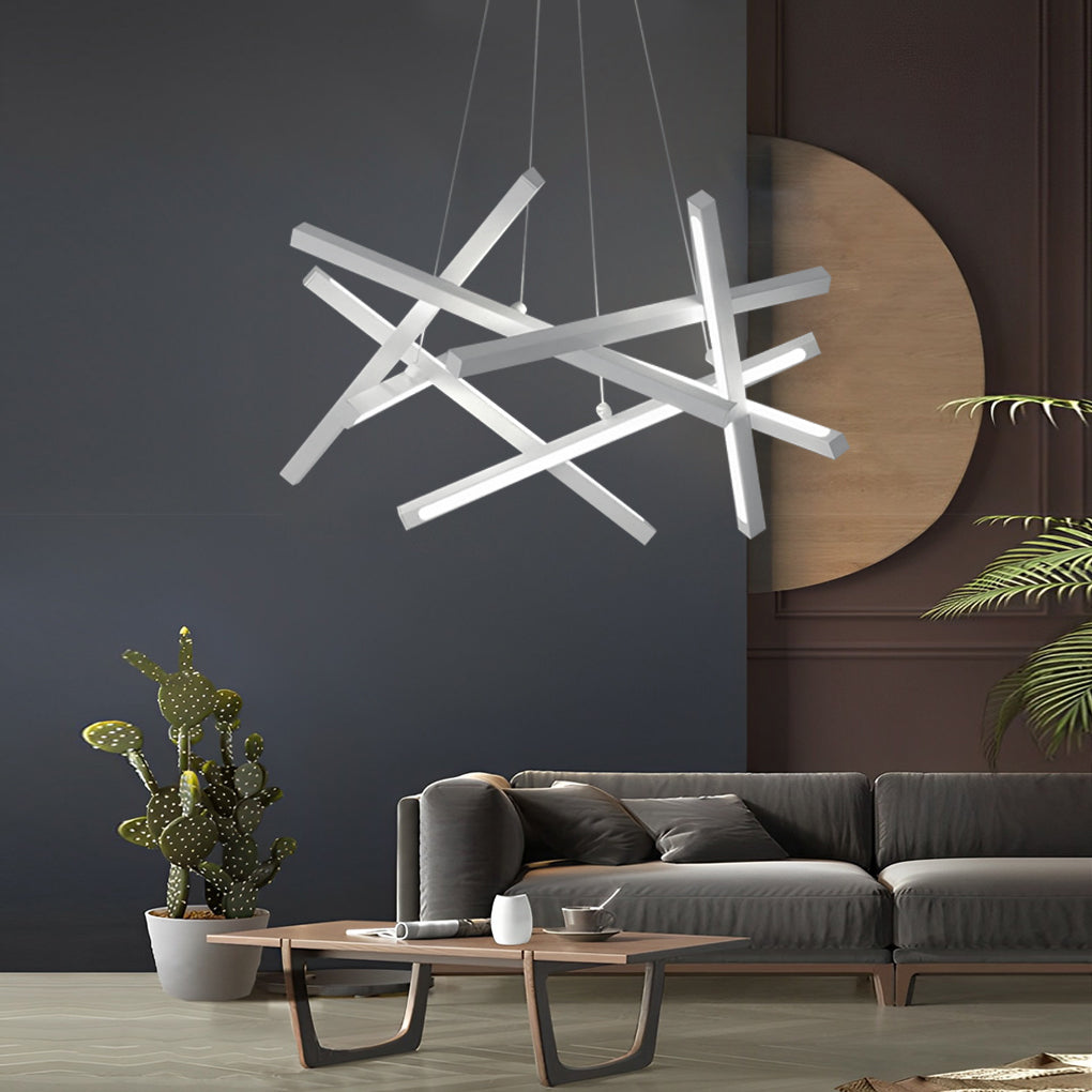 Modern geometric ceiling light featuring clean lines and a minimalist shape.