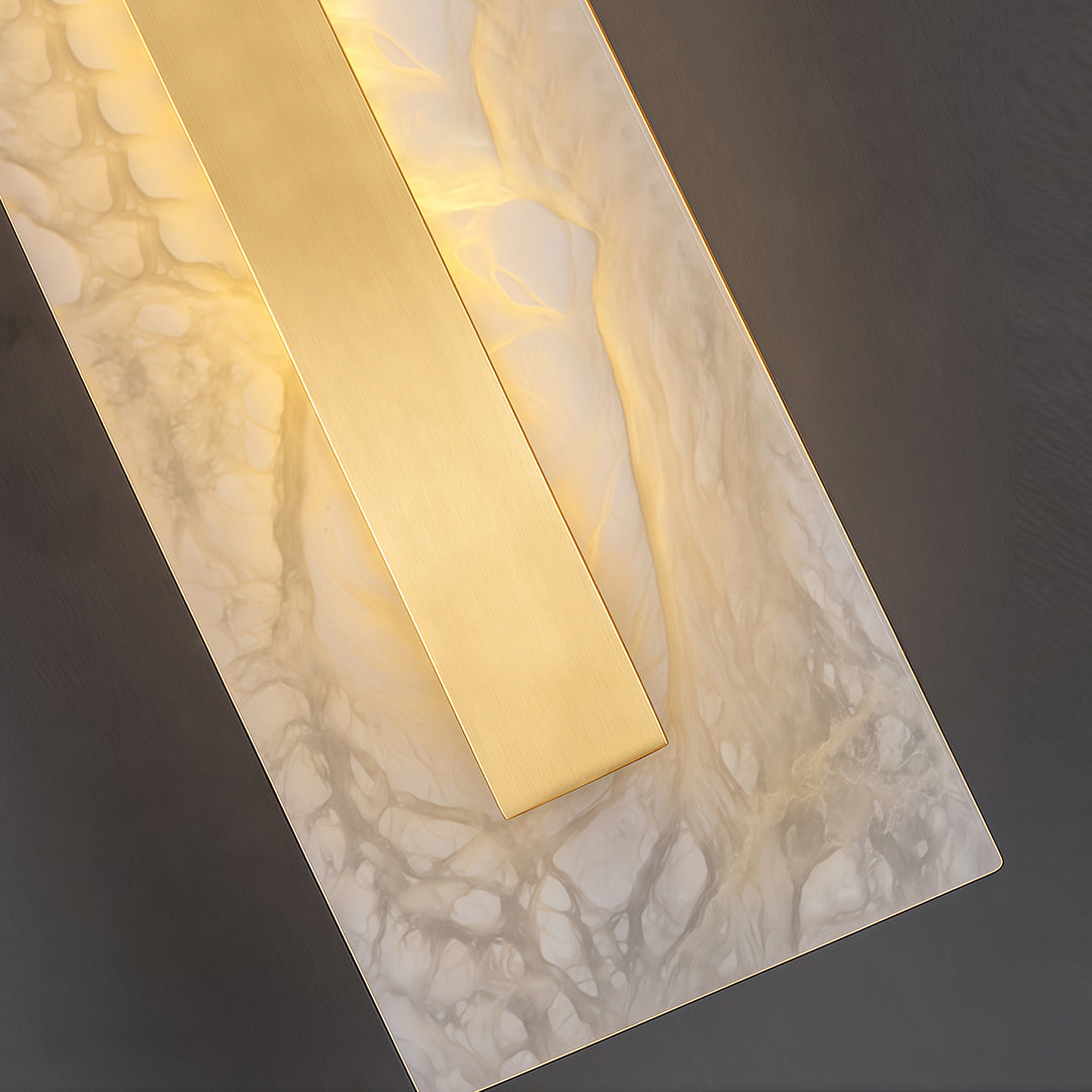Gold wall light modern luxury brass cloud stone light creates a statement accent with artistic form and luxurious finish.