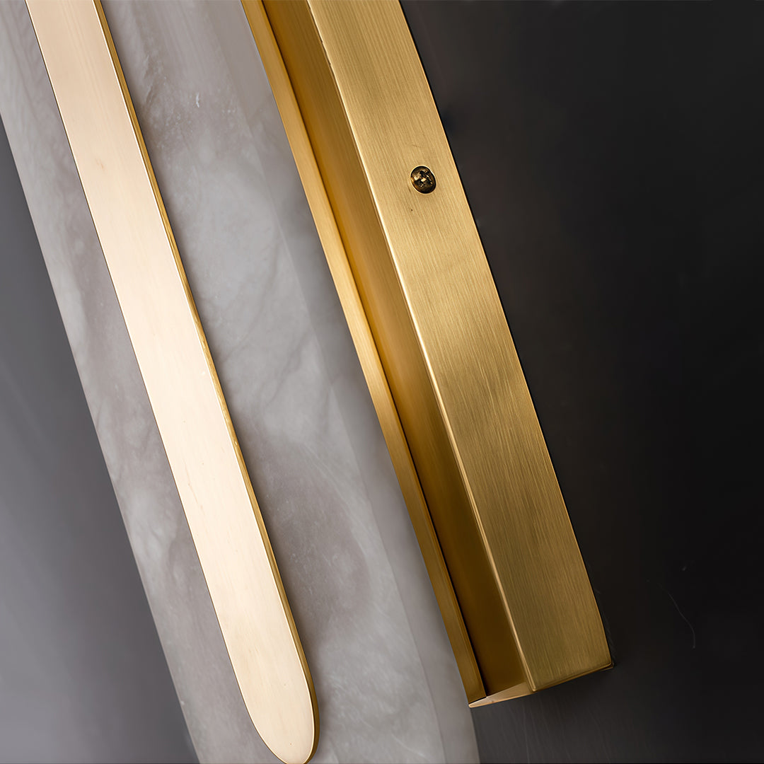 Gold wall light modern luxury brass cloud stone light adds sophisticated texture and timeless charm to contemporary home décor.